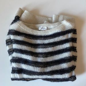 Saint Laurent Striped Mohair Sweater